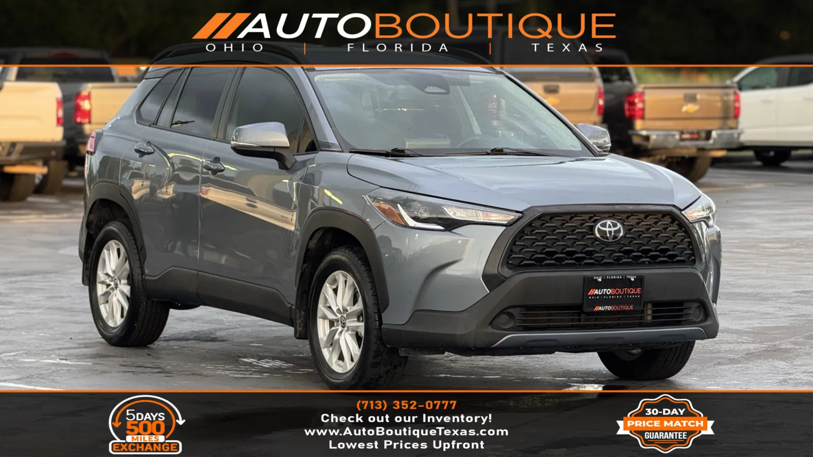 Gray 2023 Toyota Corolla Cross LE for sale in Alvin, TX