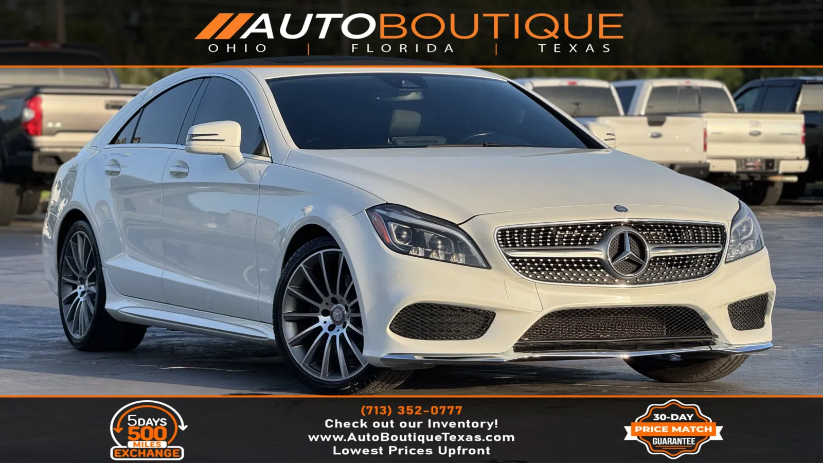 White 2016 Mercedes-Benz CLS 400 for sale in Alvin, TX