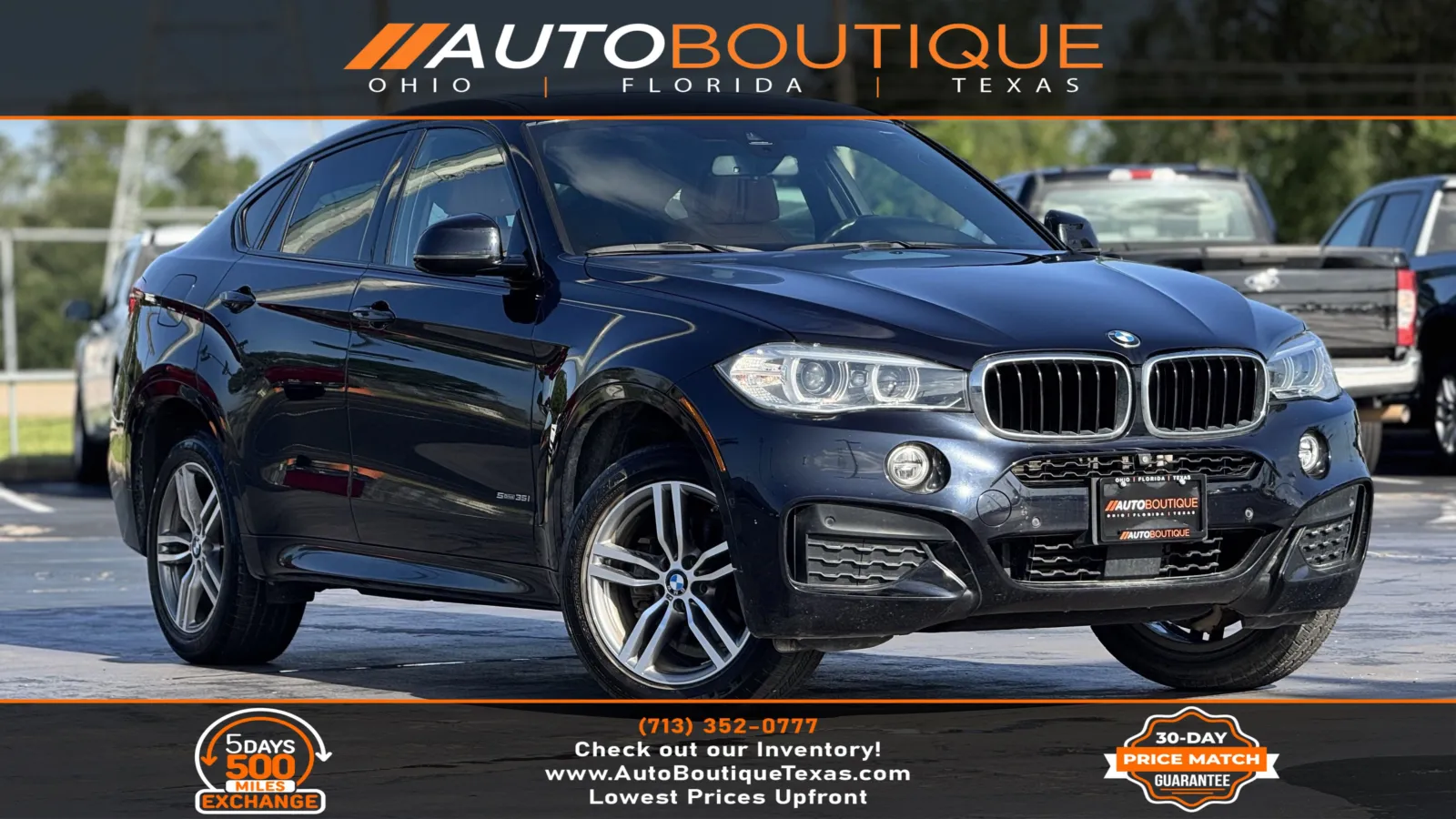 Black 2019 BMW X6 sDrive35i for sale in Alvin, TX