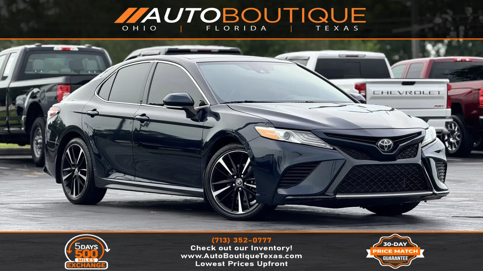 Blue 2020 Toyota Camry XSE for sale in Alvin, TX