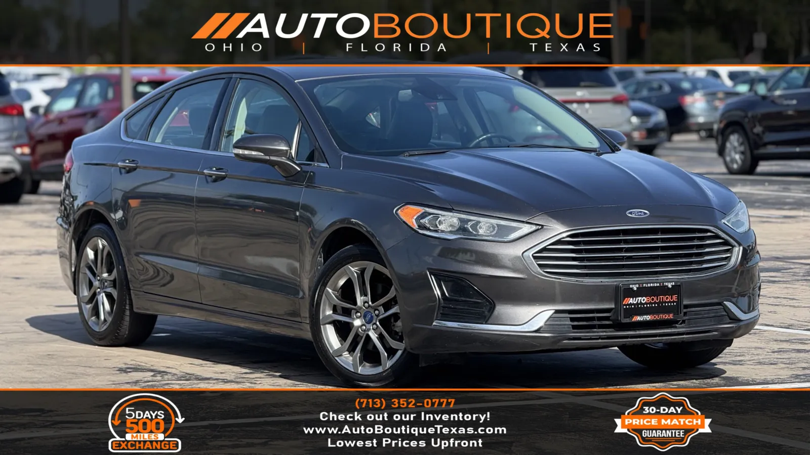 Gray 2020 Ford Fusion SEL for sale in Alvin, TX