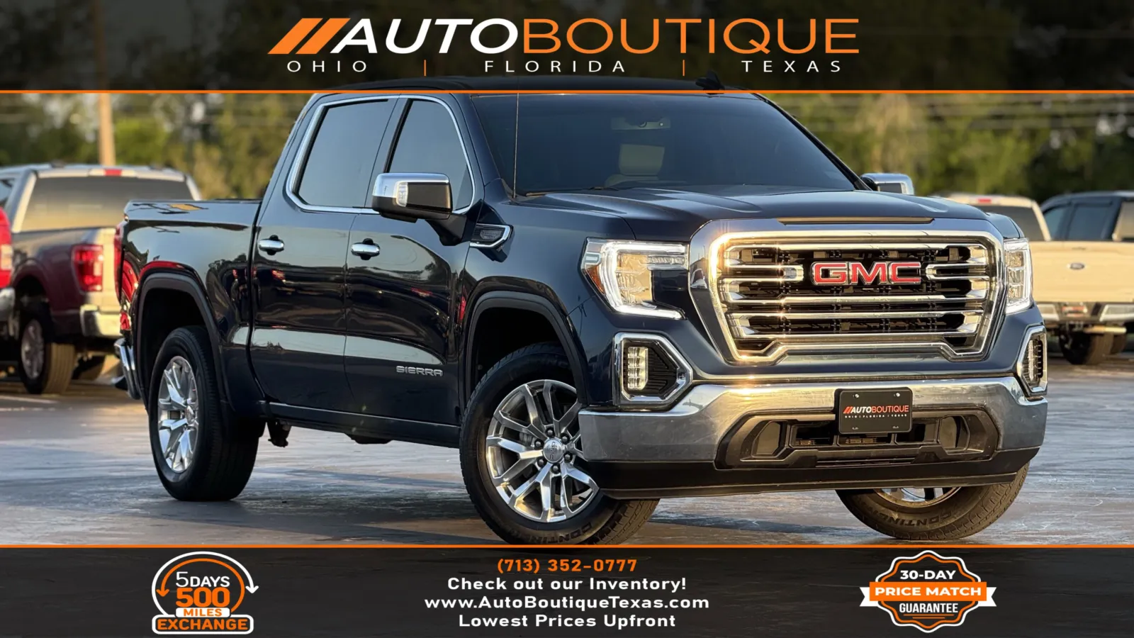 Blue 2021 GMC Sierra 1500 SLT for sale in Alvin, TX