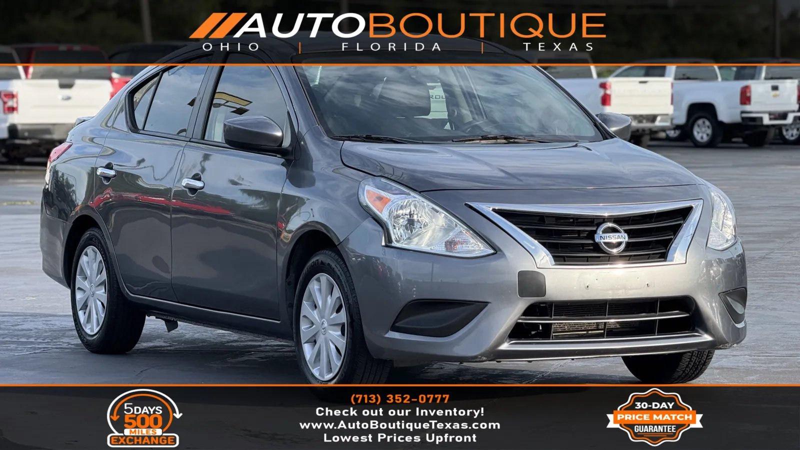 Gray 2019 Nissan Versa Sedan SV for sale in Alvin, TX