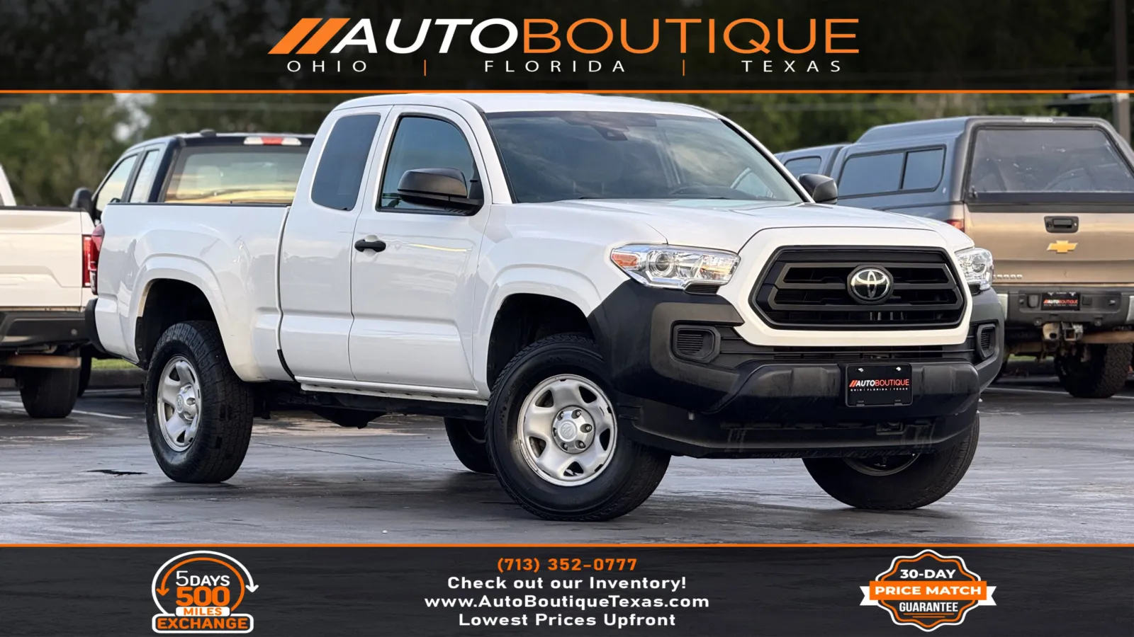 White 2021 Toyota Tacoma SR for sale in Alvin, TX