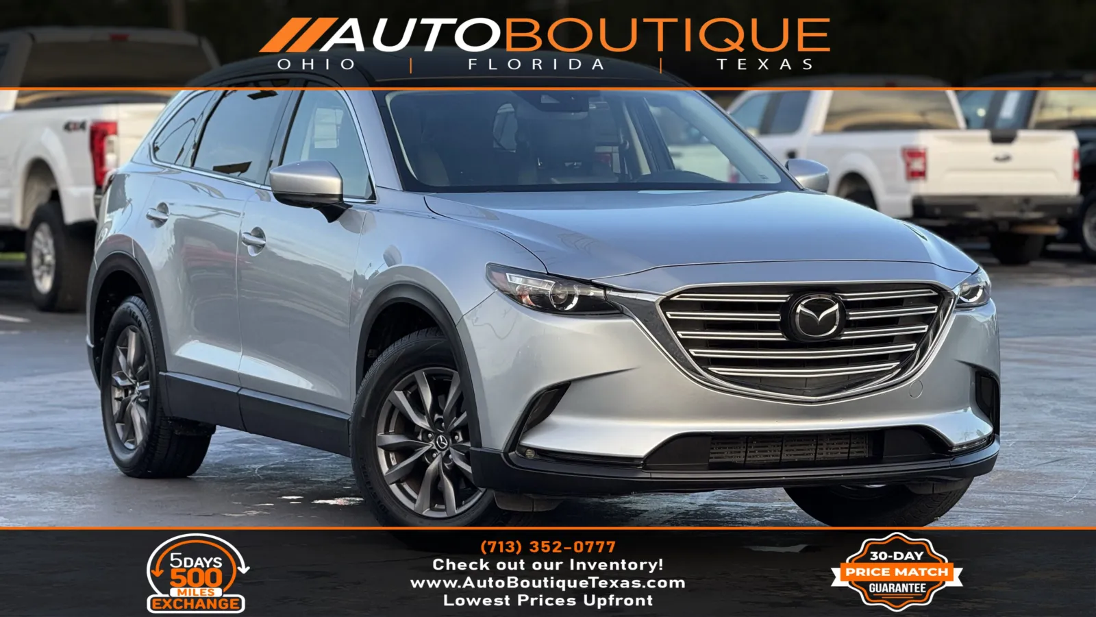 Silver 2023 Mazda CX-9 Touring for sale in Alvin, TX
