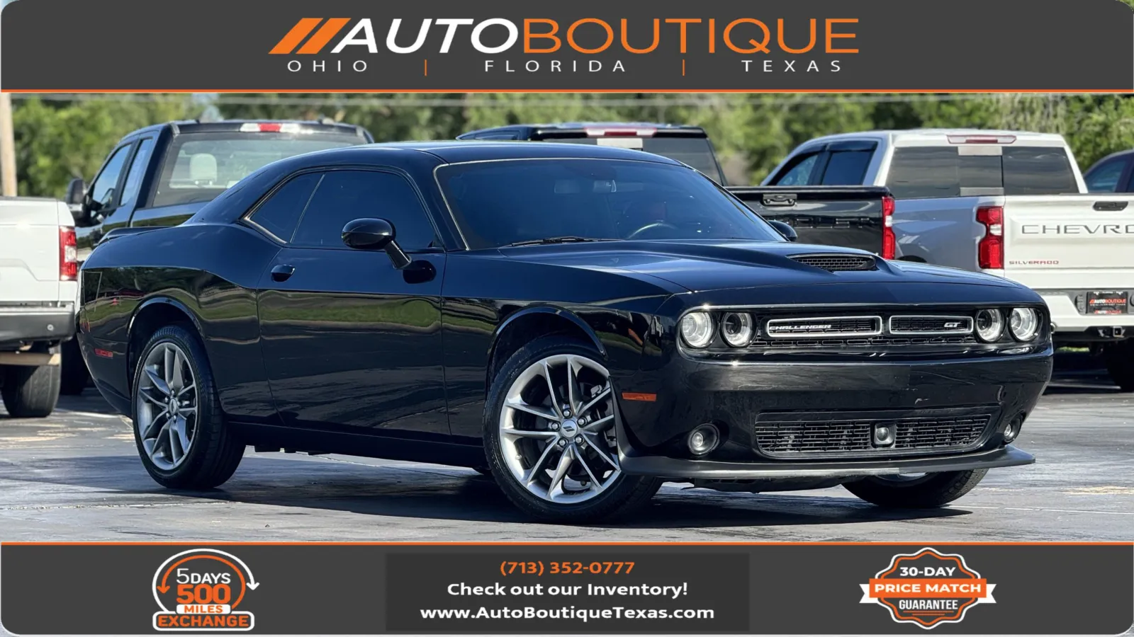 Black 2021 Dodge Challenger GT for sale in Alvin, TX