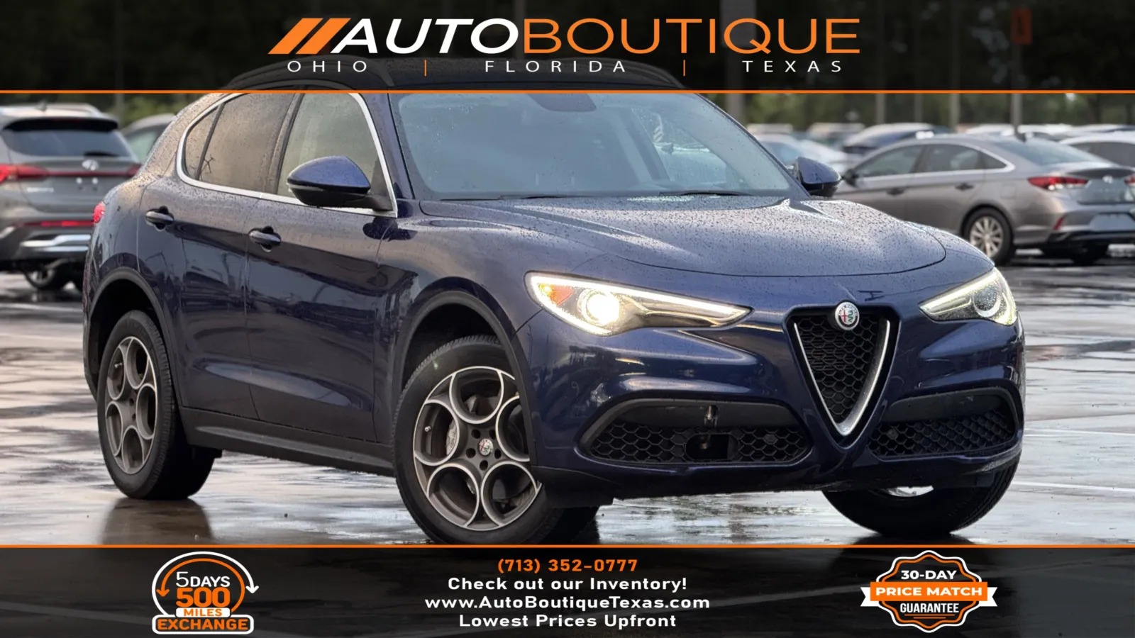 Blue 2019 Alfa Romeo Stelvio for sale in Alvin, TX
