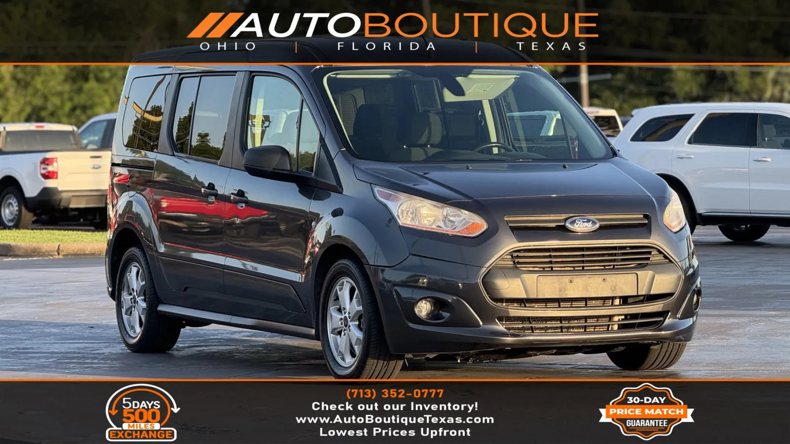 Gray 2016 Ford Transit Connect Wagon XLT for sale in Alvin, TX