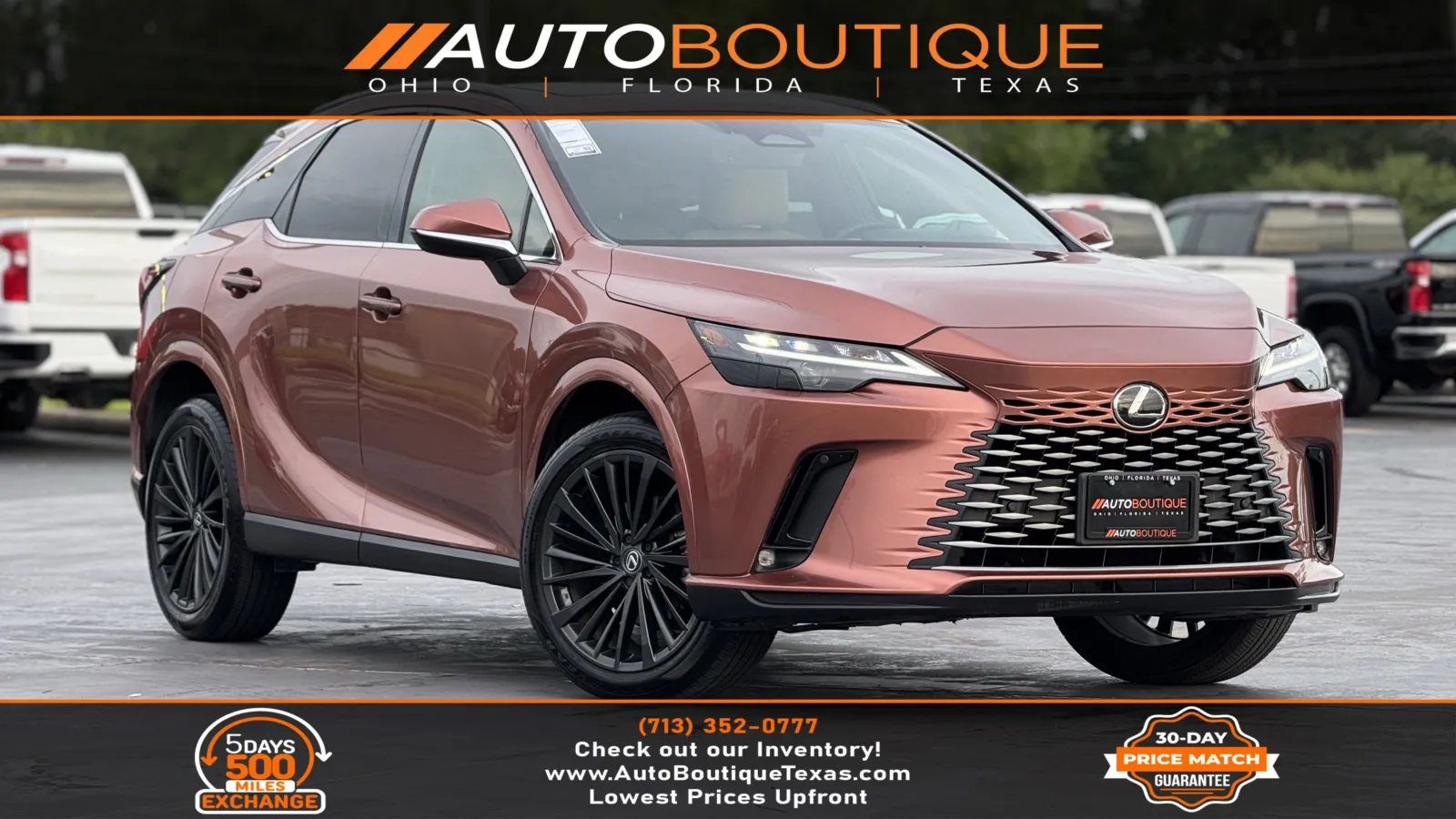 Orange 2024 Lexus RX 350 Premium for sale in Alvin, TX