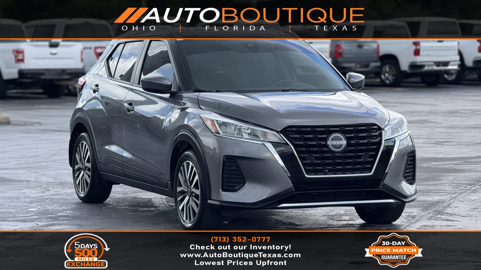Gray 2023 Nissan Kicks SV for sale in Alvin, TX