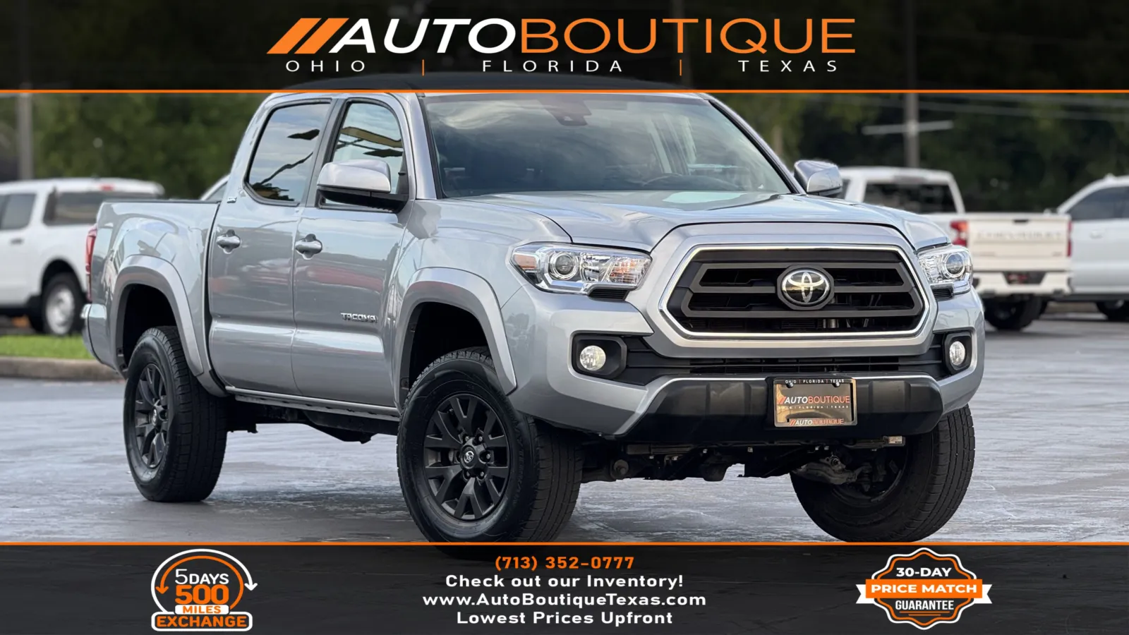 Silver 2021 Toyota Tacoma SR5 for sale in Alvin, TX