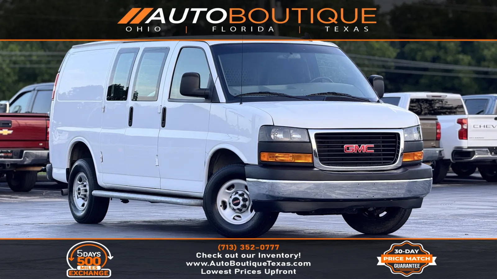 White 2023 GMC Savana Cargo Van 2500 for sale in Alvin, TX