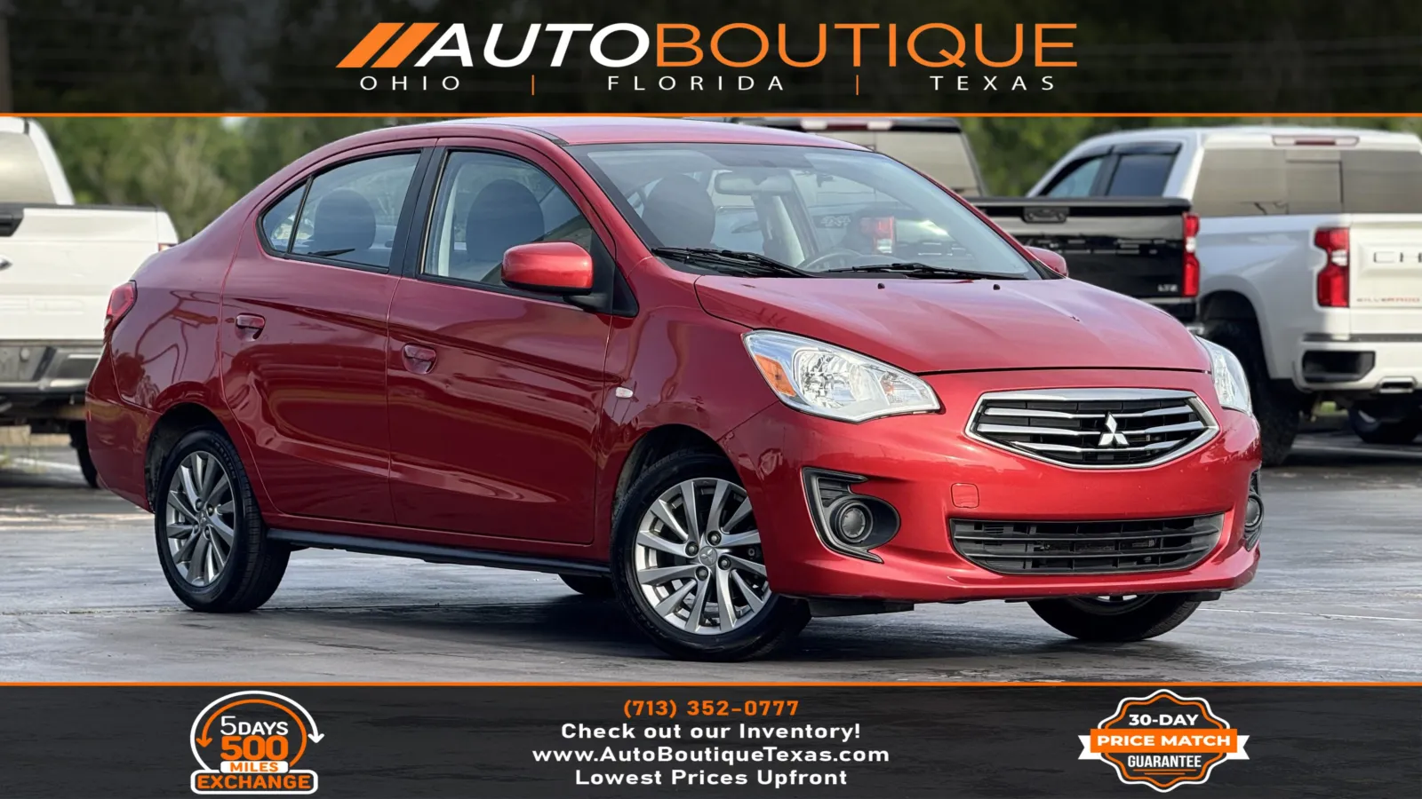 G:002845　146Ｌ　2019年　三菱 Used 2019 Mitsubishi Mirage G4 ES for sale in Alvin, TX at Auto