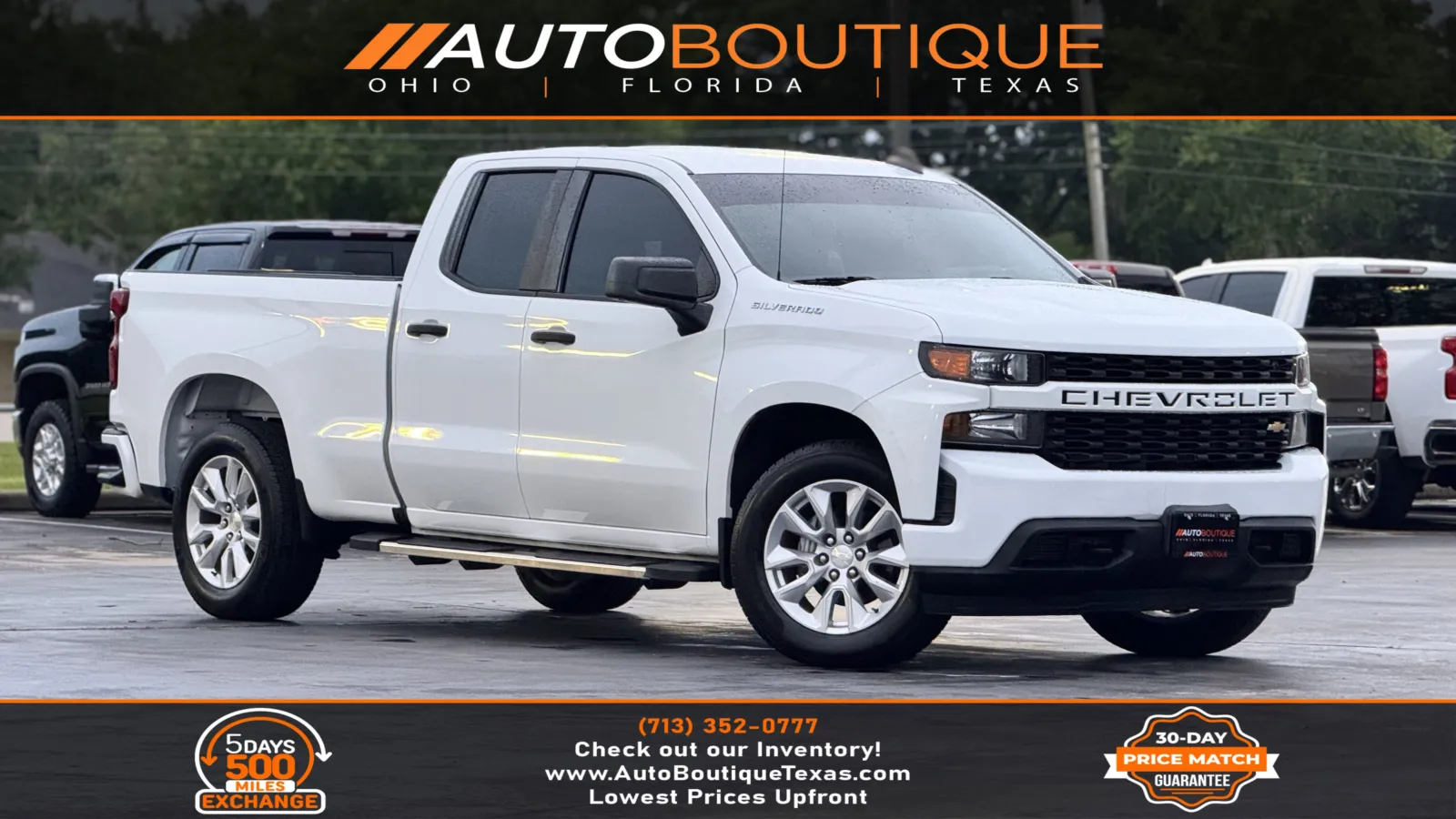 White 2020 Chevrolet Silverado 1500 Custom for sale in Alvin, TX
