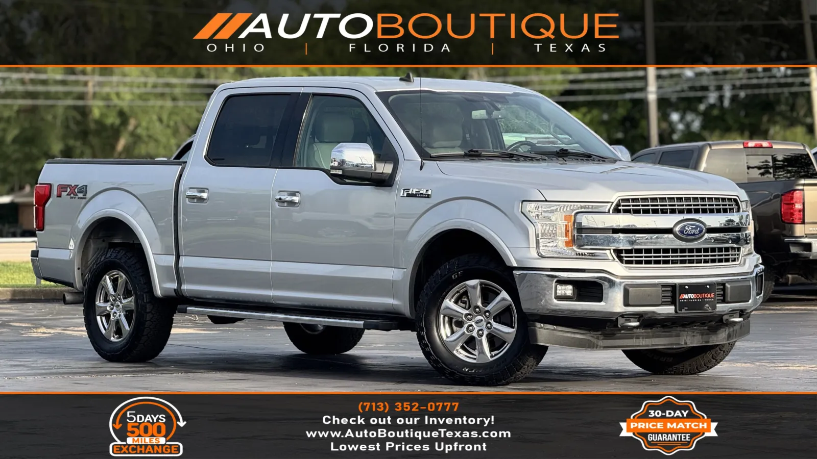 Silver 2019 Ford F-150 LARIAT for sale in Alvin, TX