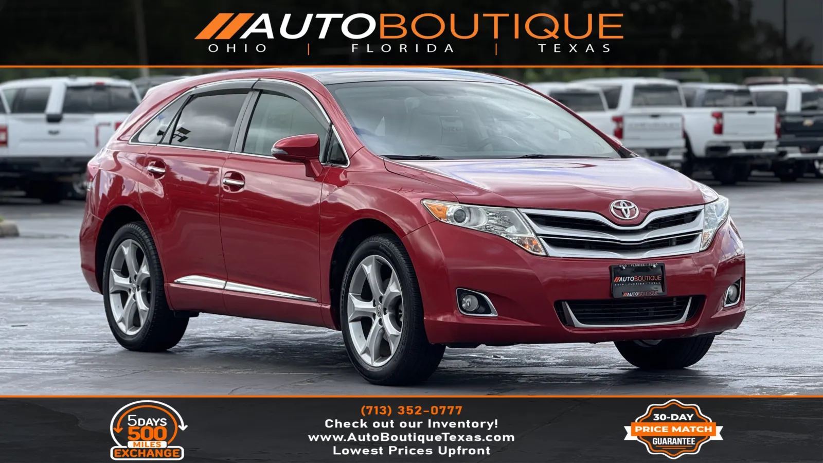 Red 2015 Toyota Venza XLE for sale in Alvin, TX