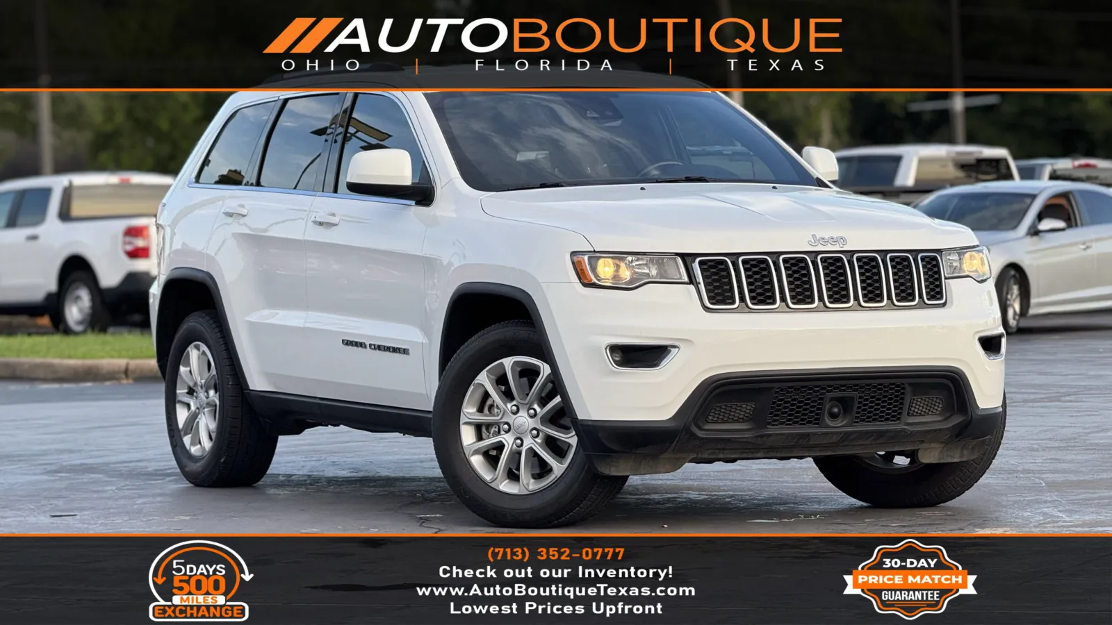 White 2021 Jeep Grand Cherokee Laredo X for sale in Alvin, TX