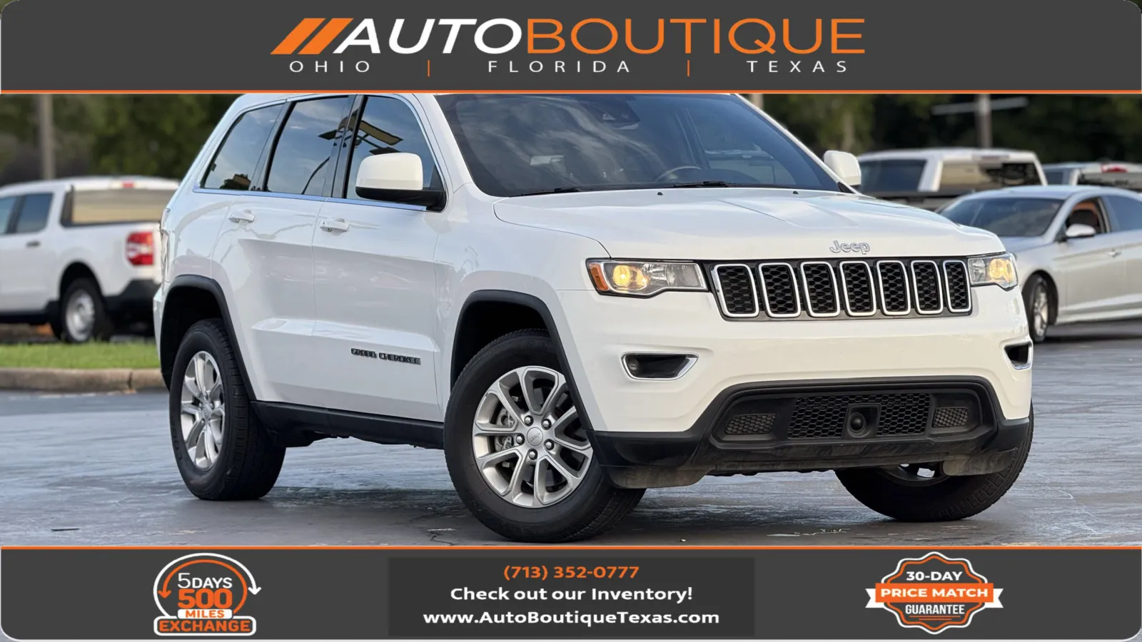 White 2021 Jeep Grand Cherokee Laredo X for sale in Alvin, TX
