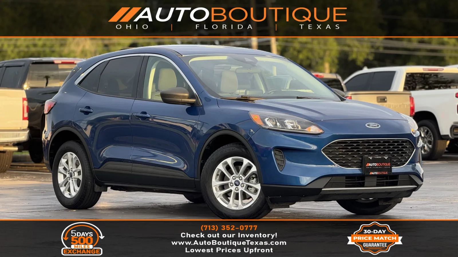 Blue 2022 Ford Escape SE for sale in Alvin, TX