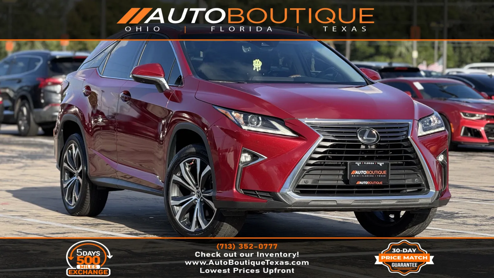 Red 2019 Lexus RX 350 for sale in Alvin, TX