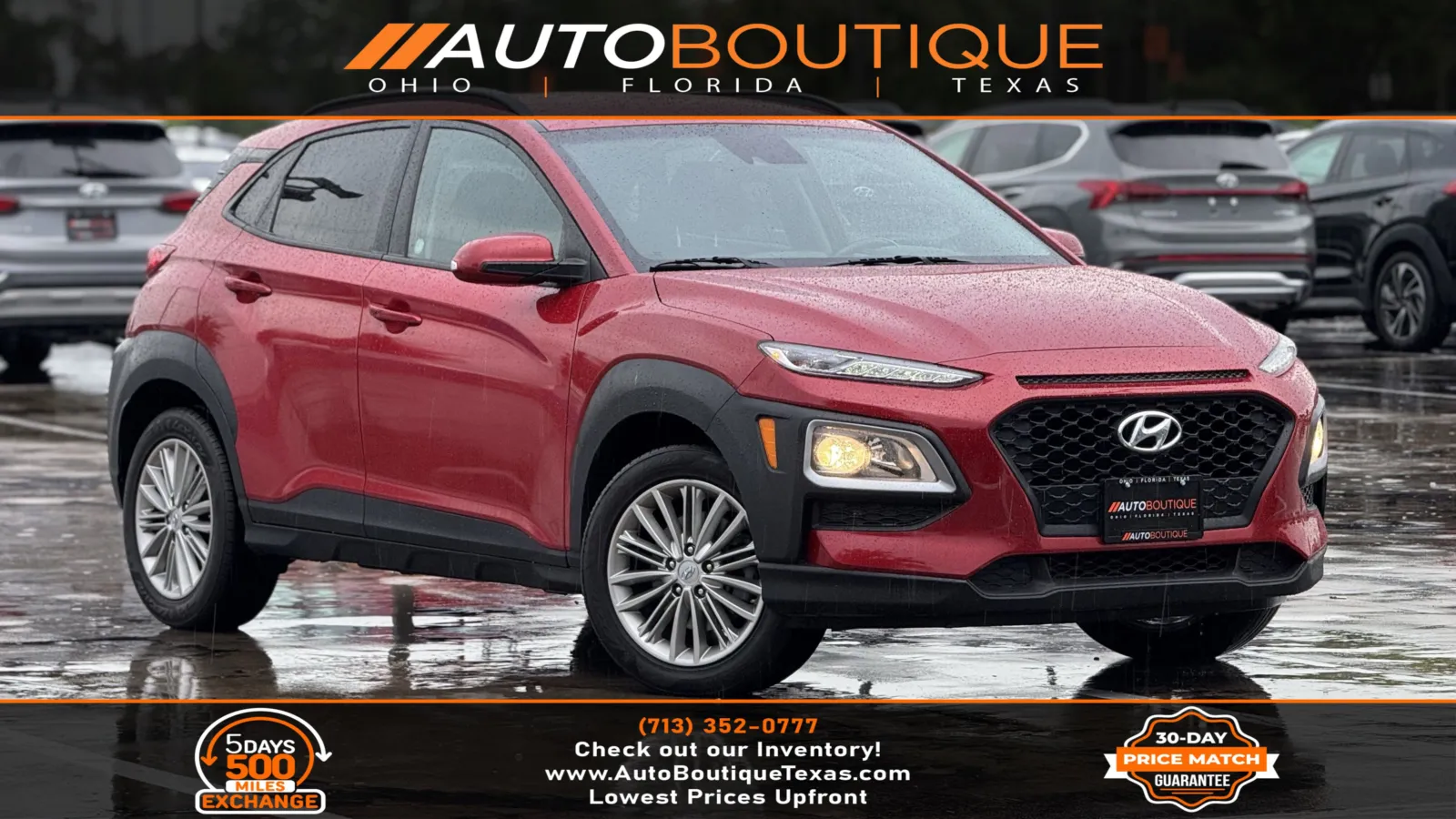 Red 2021 Hyundai Kona SEL for sale in Alvin, TX