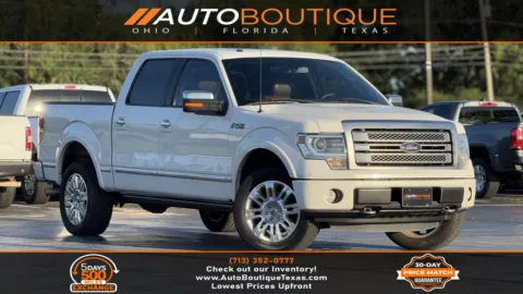 White 2014 Ford F-150 Platinum for sale in Alvin, TX