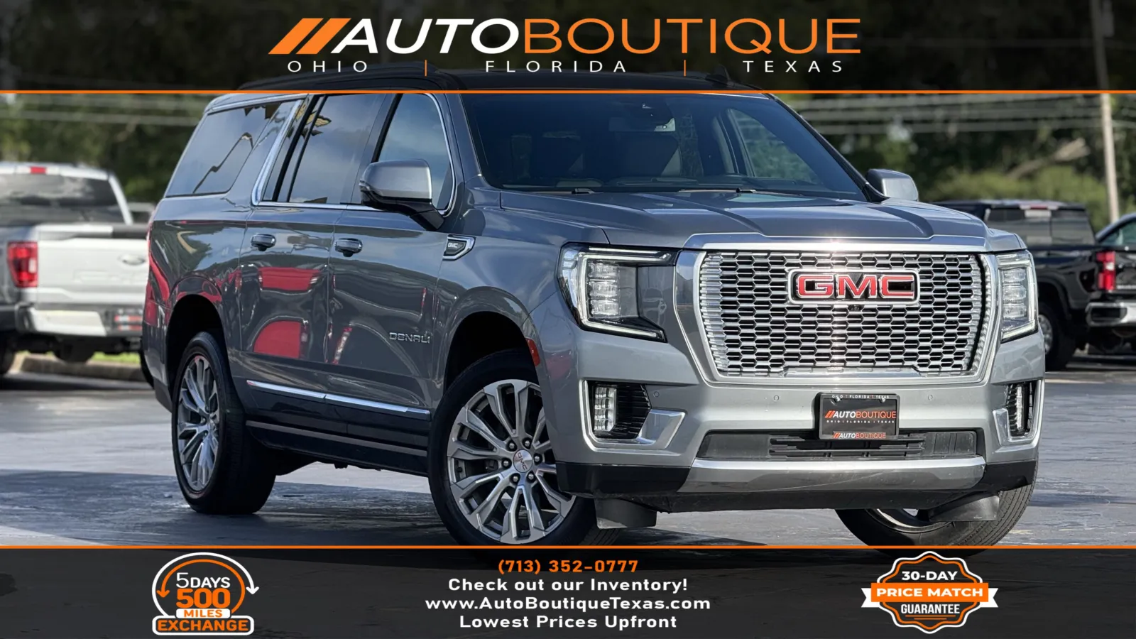 Gray 2023 GMC Yukon XL Denali for sale in Alvin, TX