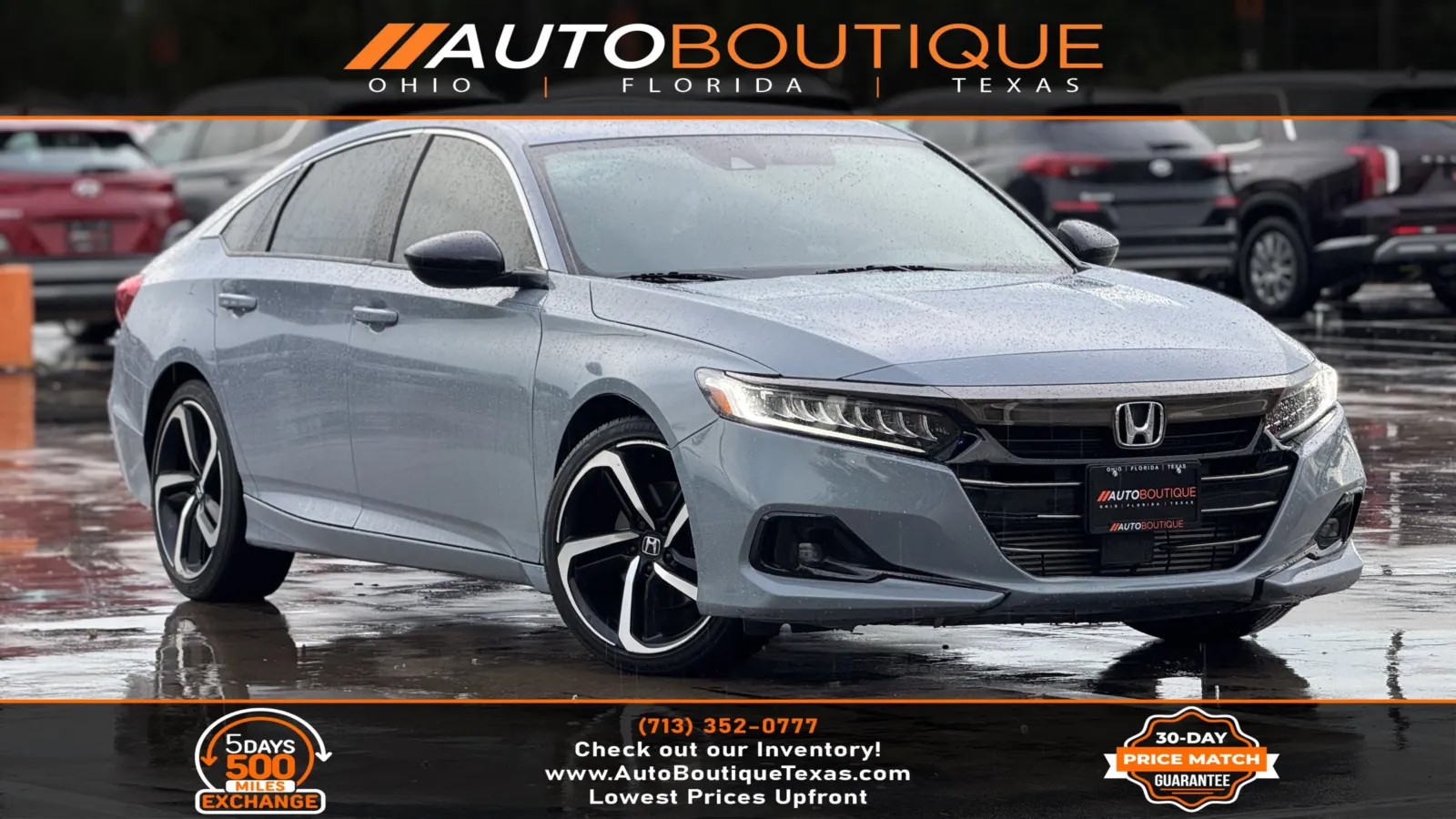 Gray 2022 Honda Accord Sedan Sport for sale in Alvin, TX