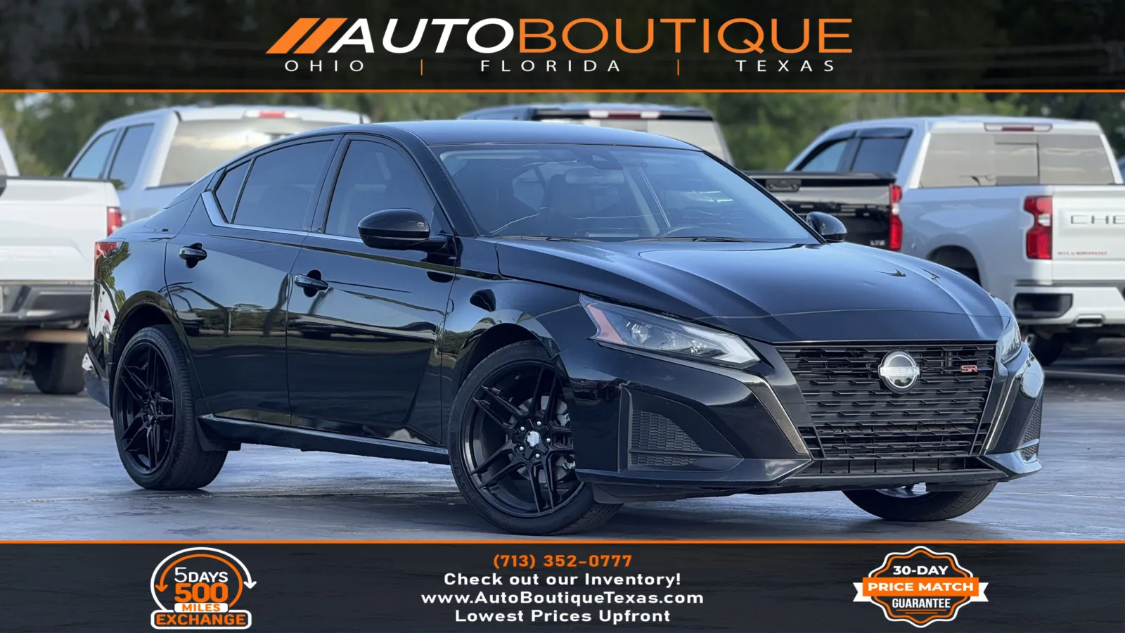 Black 2023 Nissan Altima 2.5 SR for sale in Alvin, TX