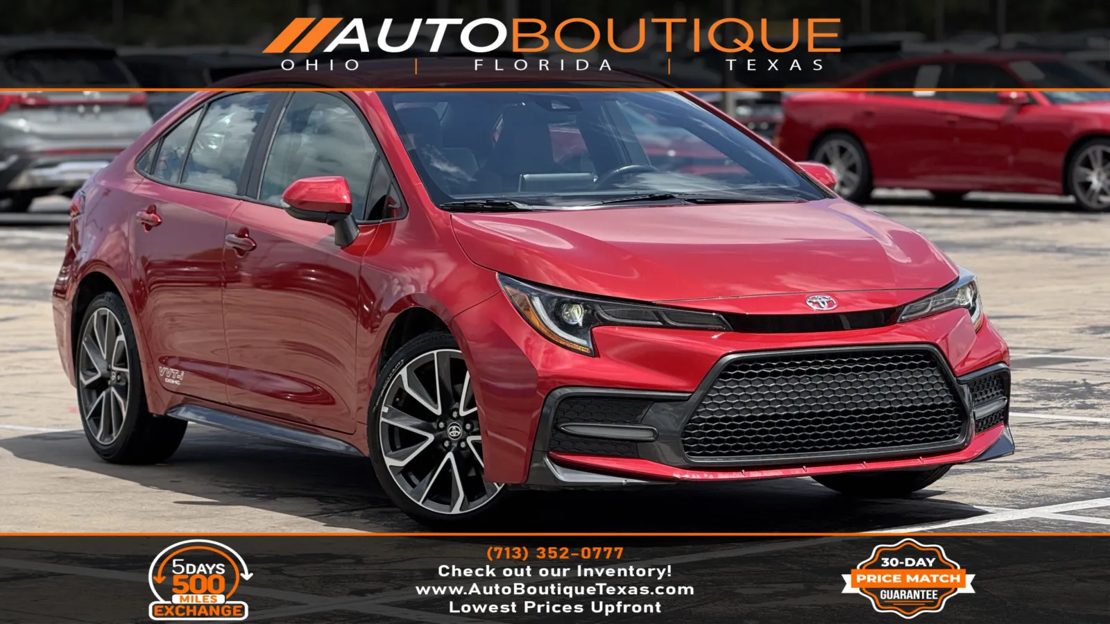 Red 2020 Toyota Corolla SE for sale in Alvin, TX