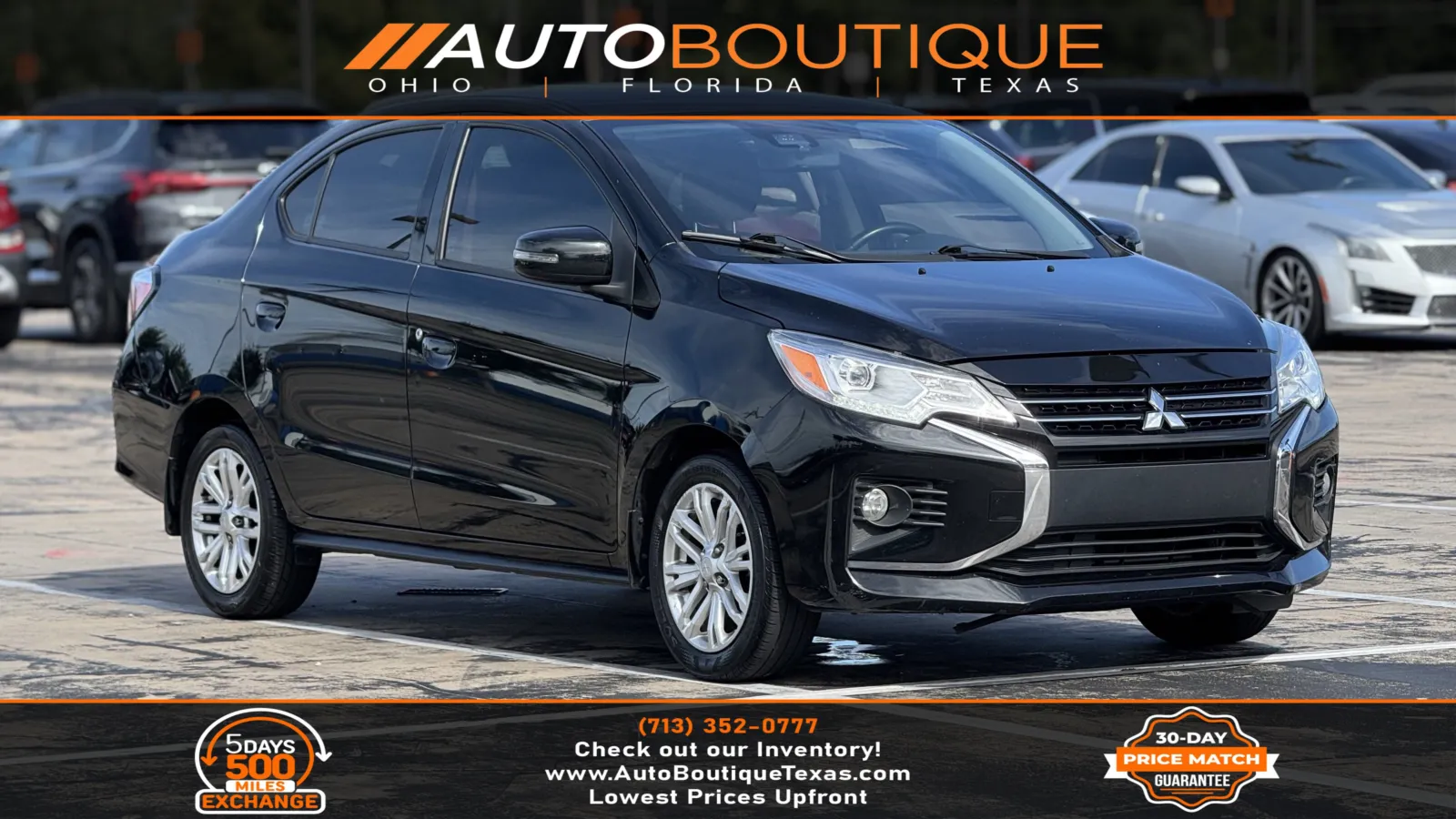 Black 2023 Mitsubishi Mirage G4 SE for sale in Alvin, TX