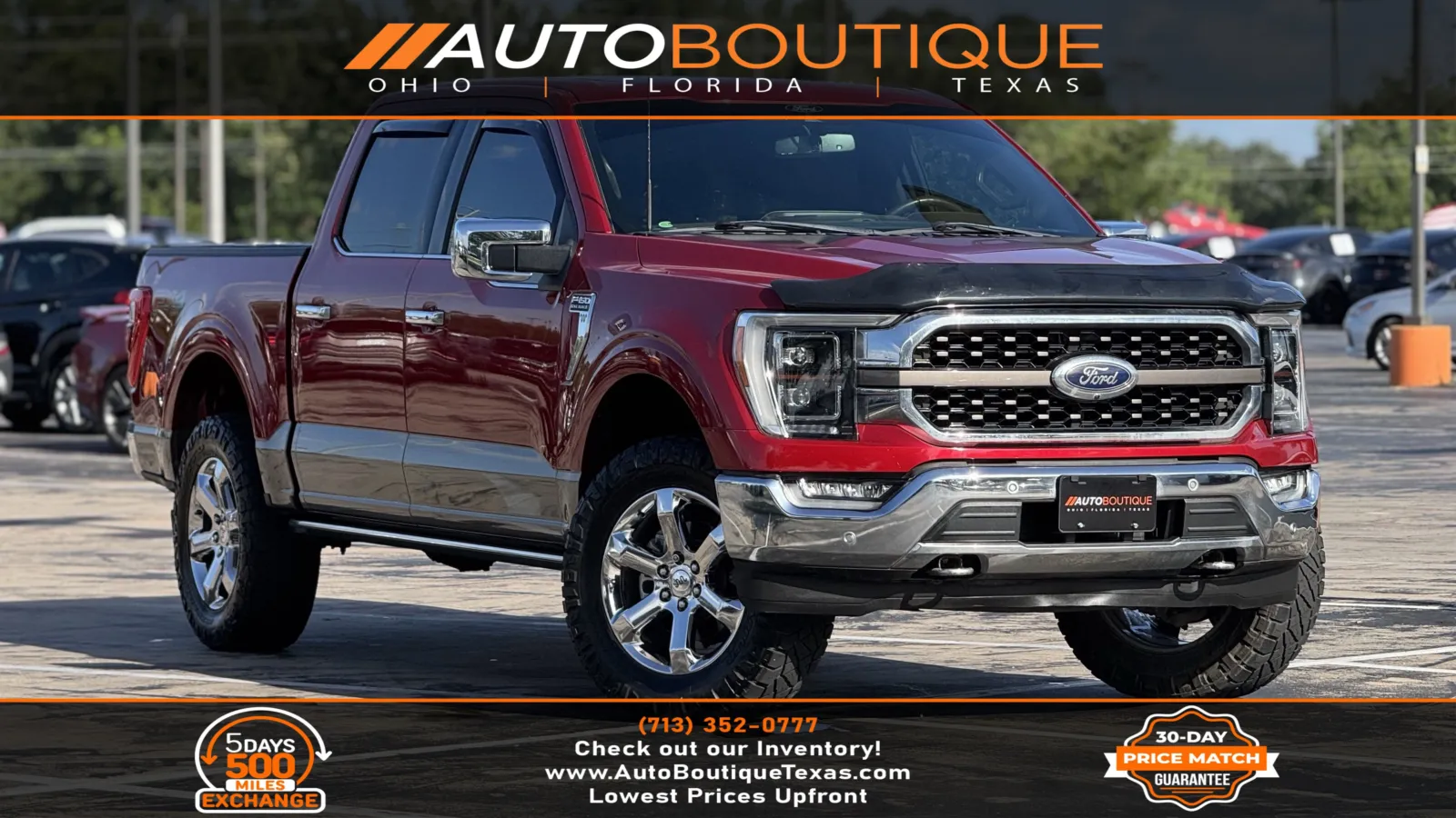 Red 2022 Ford F-150 King Ranch for sale in Alvin, TX