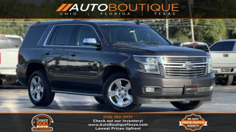 Gray 2015 Chevrolet Tahoe LTZ for sale in Alvin, TX