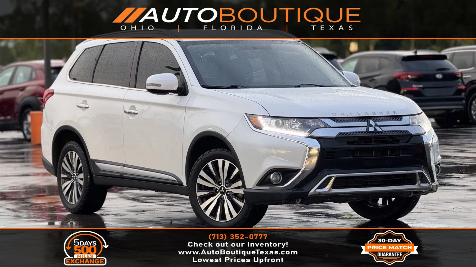 White 2019 Mitsubishi Outlander SE for sale in Alvin, TX