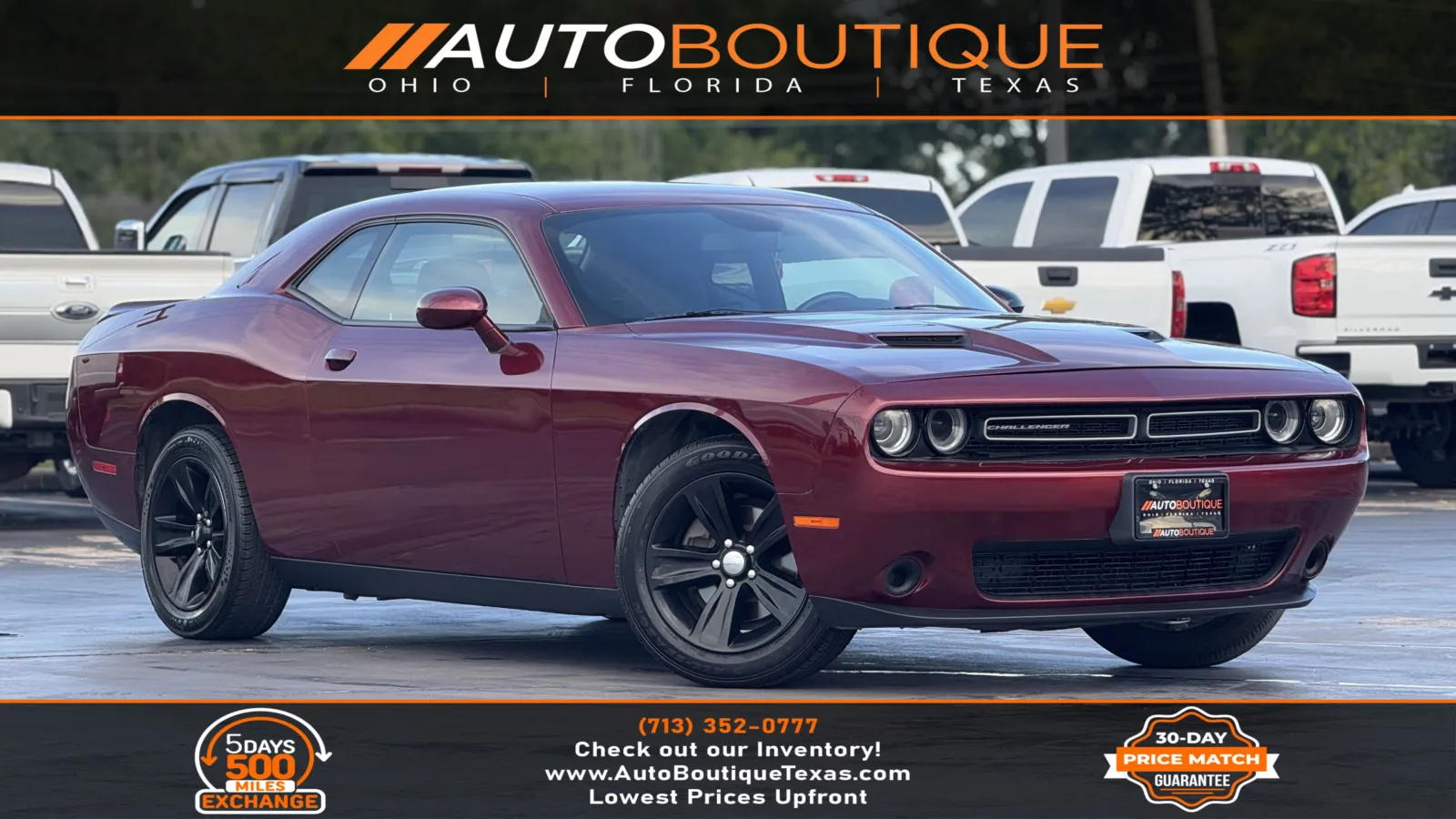 Red 2021 Dodge Challenger SXT for sale in Alvin, TX