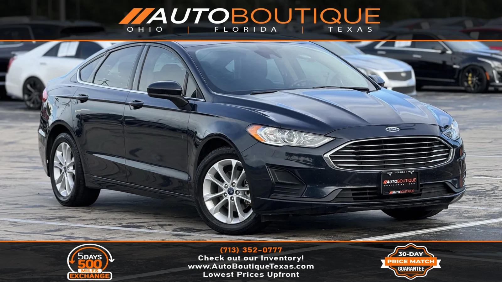 Blue 2020 Ford Fusion SE for sale in Alvin, TX