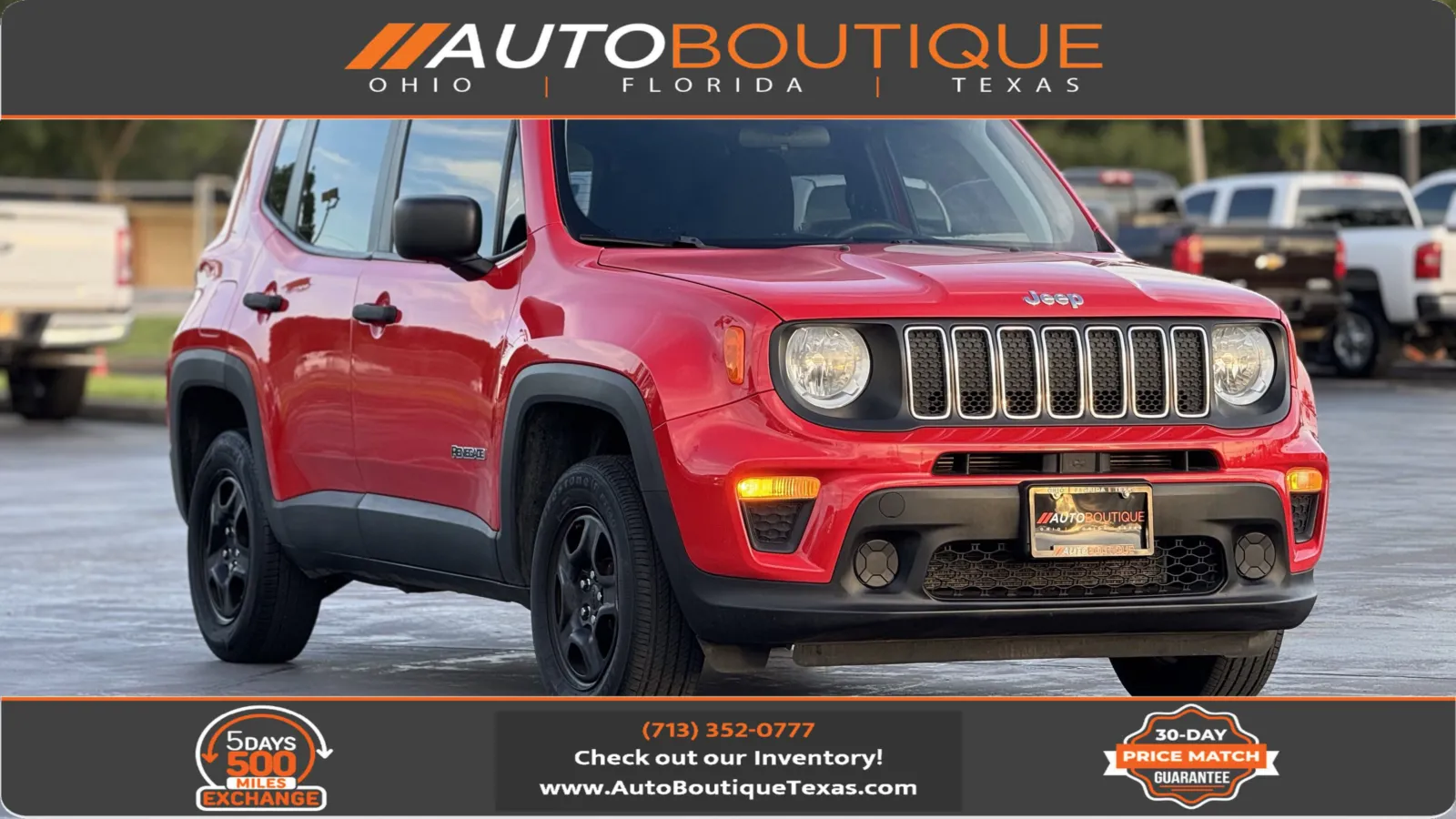 Red 2019 Jeep Renegade Sport for sale in Alvin, TX
