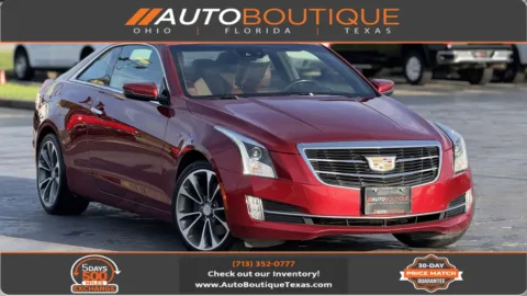 Red 2015 Cadillac ATS Coupe Luxury RWD for sale in Alvin, TX