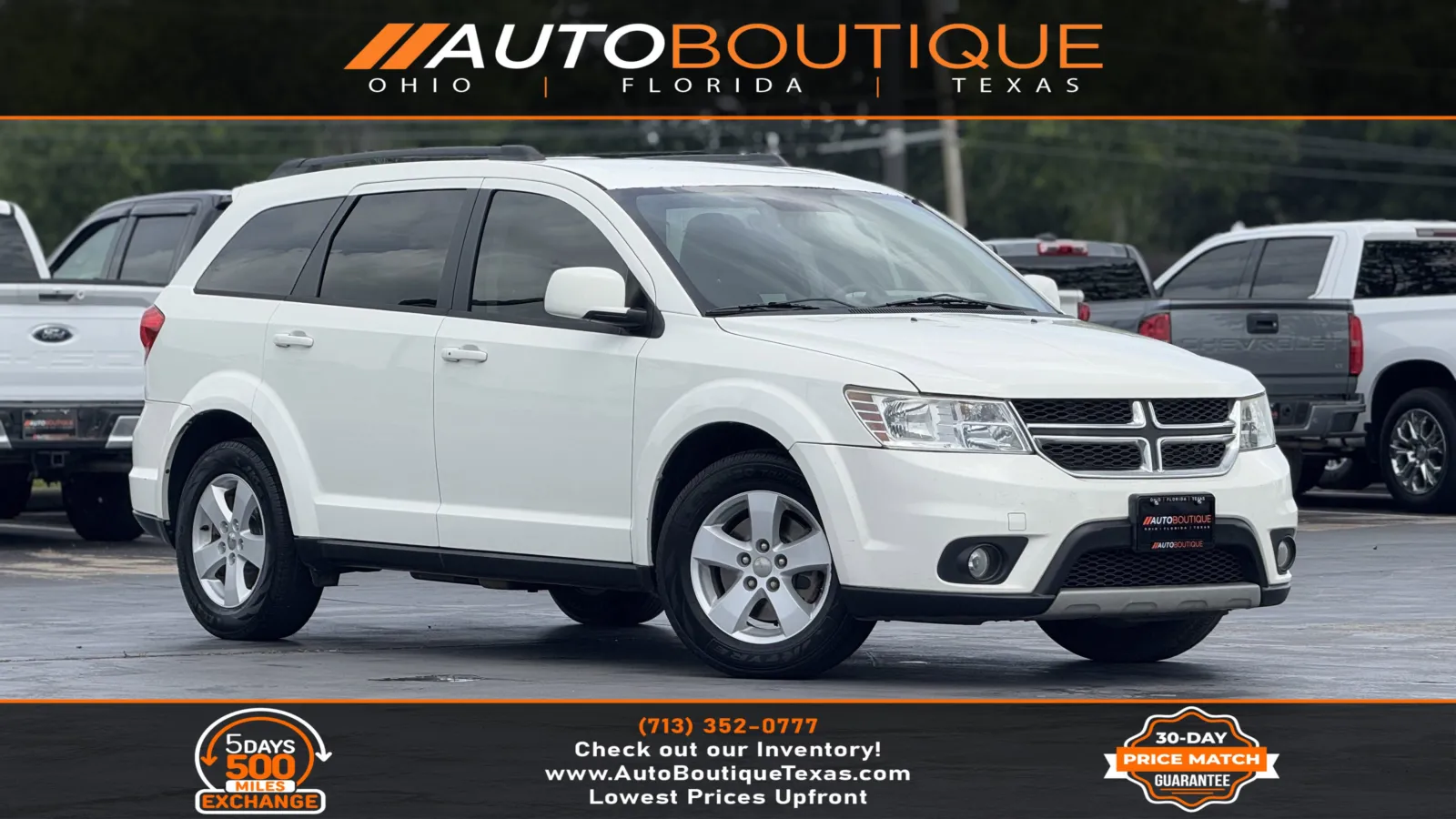 White 2012 Dodge Journey SXT for sale in Alvin, TX