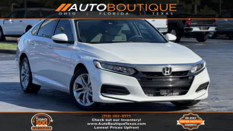 White 2018 Honda Accord Sedan LX 1.5T for sale in Alvin, TX
