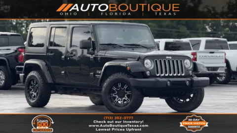 Black 2018 Jeep Wrangler JK Unlimited Sahara for sale in Alvin, TX