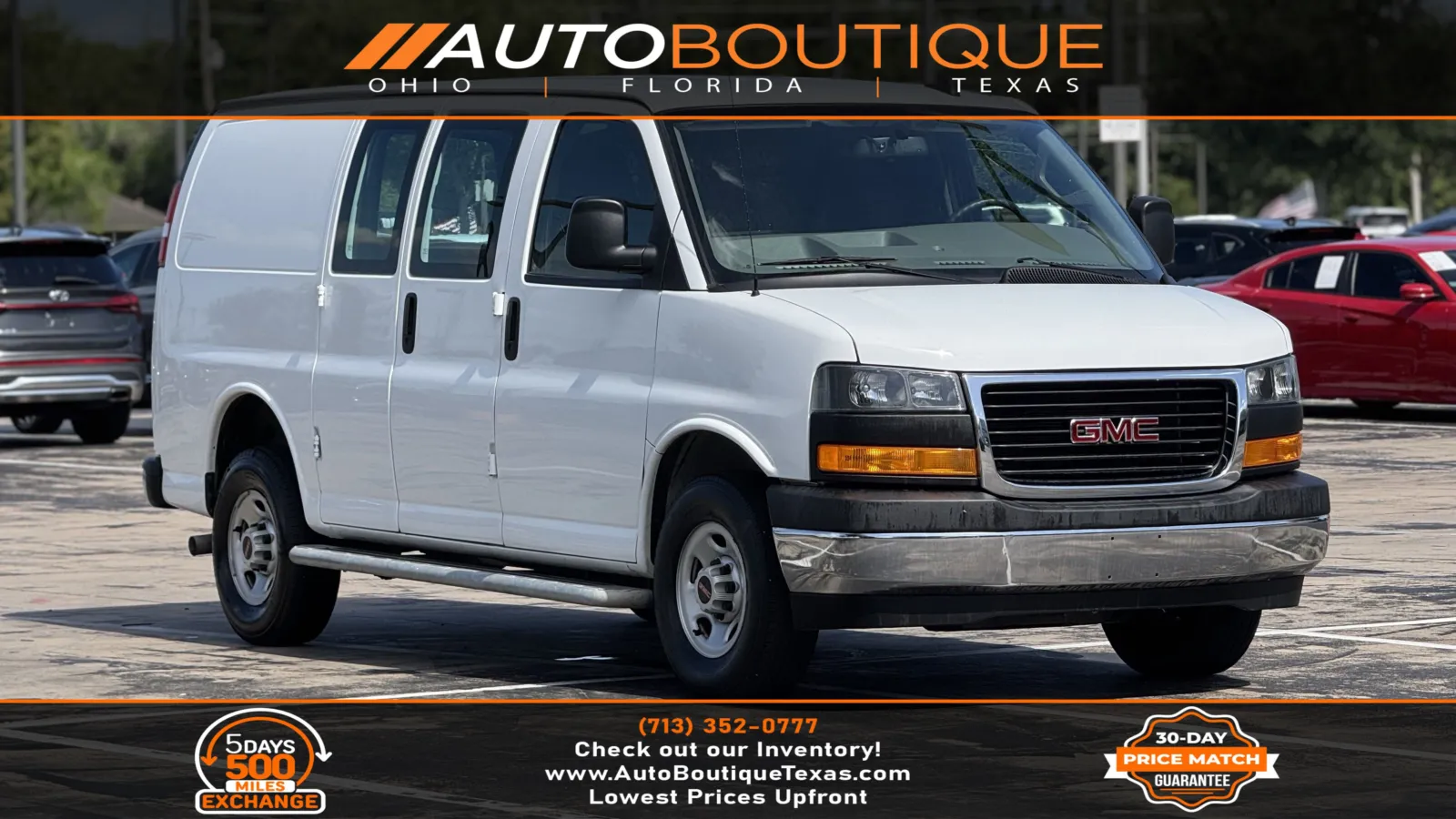 White 2023 GMC Savana Cargo Van 2500 for sale in Alvin, TX