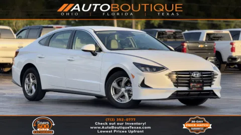 White 2021 Hyundai Sonata SE for sale in Alvin, TX