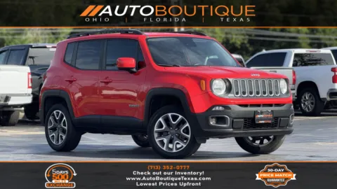 Red 2017 Jeep Renegade Latitude for sale in Alvin, TX