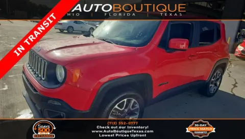 Red 2017 Jeep Renegade Latitude for sale in Alvin, TX