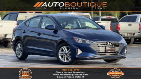 Blue 2020 Hyundai Elantra SEL for sale in Alvin, TX