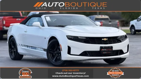 White 2019 Chevrolet Camaro 1LT for sale in Alvin, TX