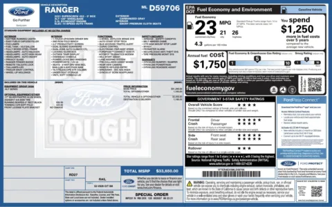 Photos of 2021 Ford Ranger XLT for sale in Alvin, TX at Auto Boutique Texas