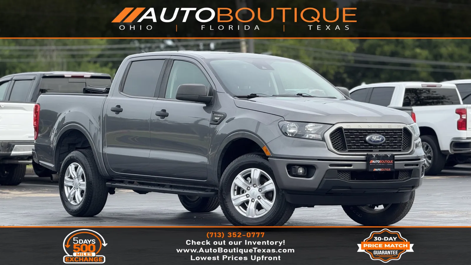 Gray 2021 Ford Ranger XLT for sale in Alvin, TX