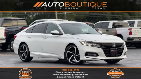 White 2019 Honda Accord Sedan Sport 2.0T for sale in Alvin, TX